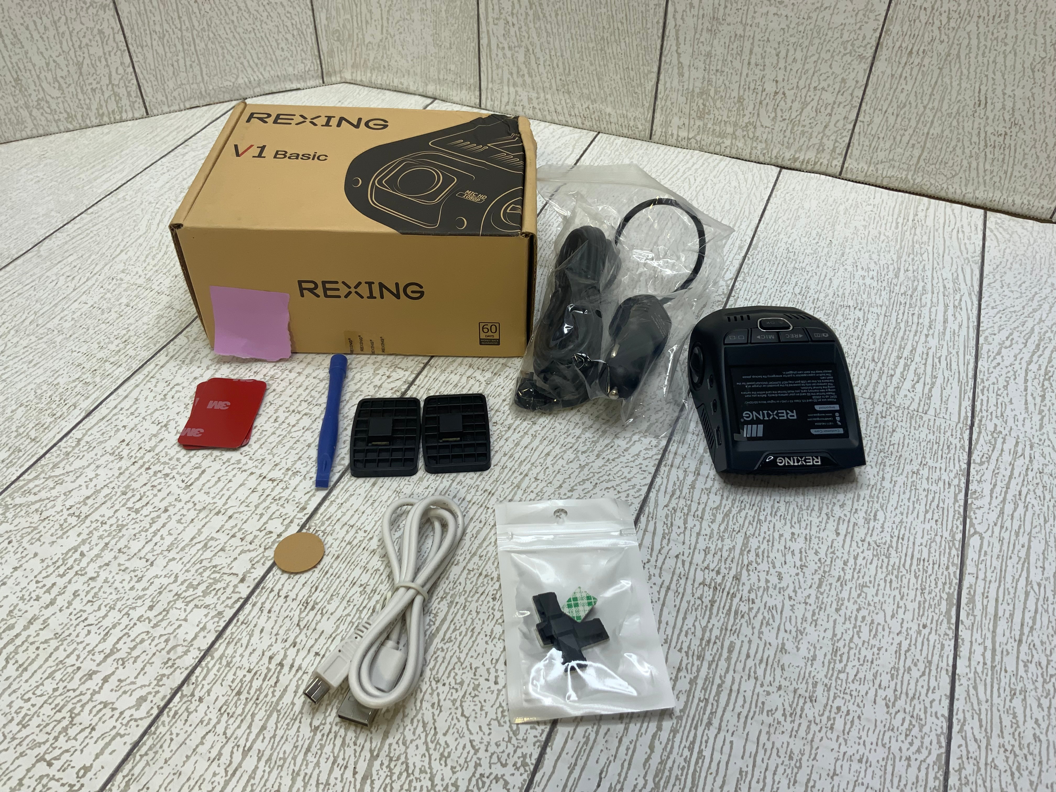 Rexing V1 Basic Dash Cam 1080P FHD DVR Car Driving Recorder 2.4" TFT LCD (7942002508014)